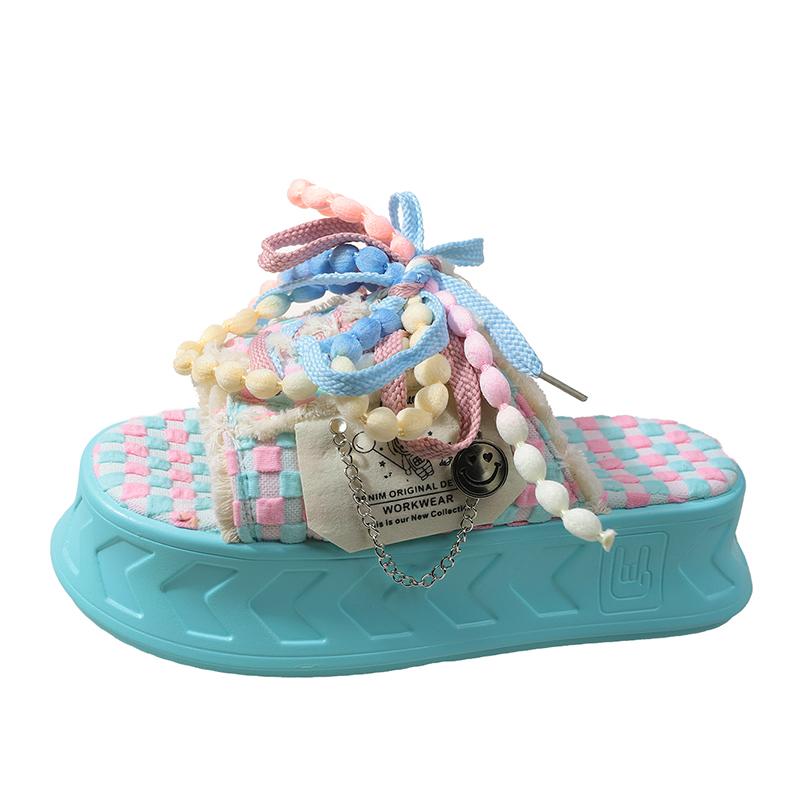 Модные 6 см милые кавайные модные граффити тапочки женские толстые подошвы рельефная холщовая линия перетаскивание для модных женских кексов внешняя одежда 35 небесно-голубой
Модные 6 см милые кавайные модные граффити тапочки женские толстые подошвы рельефная холщовая линия перетаскивание для модных женских кексов внешняя одежда 35 небесно-голубой