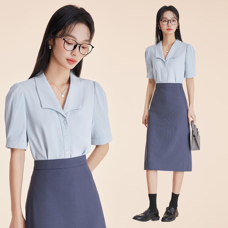 Elegant Blue Summer Short Sleeve Women s Professional Shirt for Commuting or Interviews M
Elegant Blue Summer Short Sleeve Women s Professional Shirt for Commuting or Interviews M