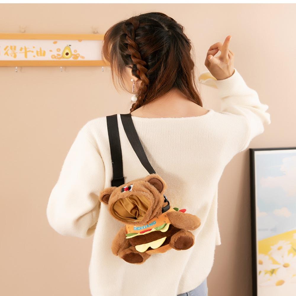 Сумка-мешок Kawaii Hamburger Bear, мягкая, 20 см, хлопковая, сумка для кукол, симпатичная, плюшевая, сумка через плечо для детей
Сумка-мешок Kawaii Hamburger Bear, мягкая, 20 см, хлопковая, сумка для кукол, симпатичная, плюшевая, сумка через плечо для детей