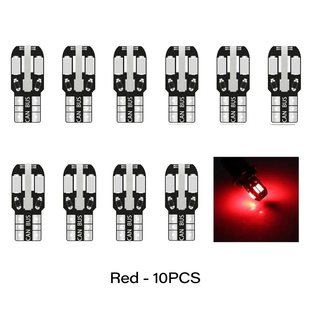 10PCS W5W T10 LED Bulbs Canbus 5730 8SMD 12V 6000K for Car Turn Signal Reading Brake Trunk Hood Width Clearance Lights червоний
10PCS W5W T10 LED Bulbs Canbus 5730 8SMD 12V 6000K for Car Turn Signal Reading Brake Trunk Hood Width Clearance Lights червоний