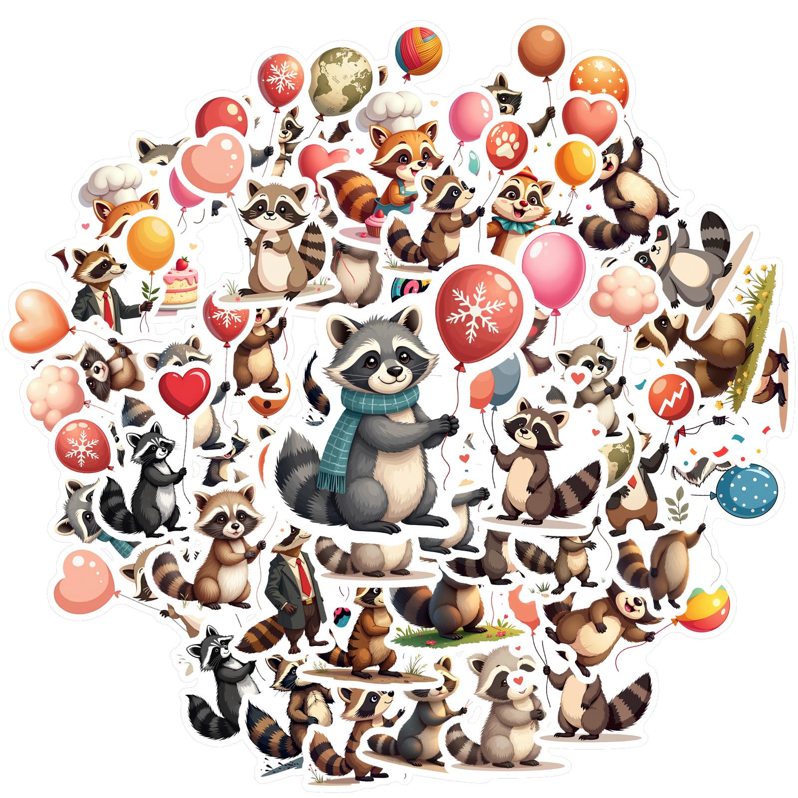35-70pcs Little Raccoon Cute Cartoon Stickers Bear Balloon Birthday Sticker Waterproof Graffiti Decals Diy Luggage Laptop Gift
35-70pcs Little Raccoon Cute Cartoon Stickers Bear Balloon Birthday Sticker Waterproof Graffiti Decals Diy Luggage Laptop Gift