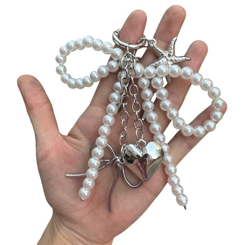 Lovely Pearls Charm Keychains Accessory Elegant Pearls Keyring for Stylish Women Unique Handbag and Car Key Pendant 1
Lovely Pearls Charm Keychains Accessory Elegant Pearls Keyring for Stylish Women Unique Handbag and Car Key Pendant 1