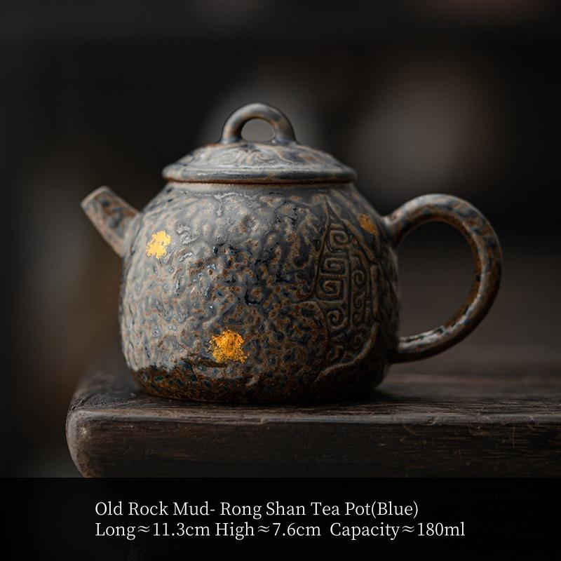 180ML Coarse Pottery Rongshan Teapot Kung Fu Tea Making Device Tea Infuser Tea Kettle Old Rock Mud Retro Tea Maker Tea Ceremony
180ML Coarse Pottery Rongshan Teapot Kung Fu Tea Making Device Tea Infuser Tea Kettle Old Rock Mud Retro Tea Maker Tea Ceremony