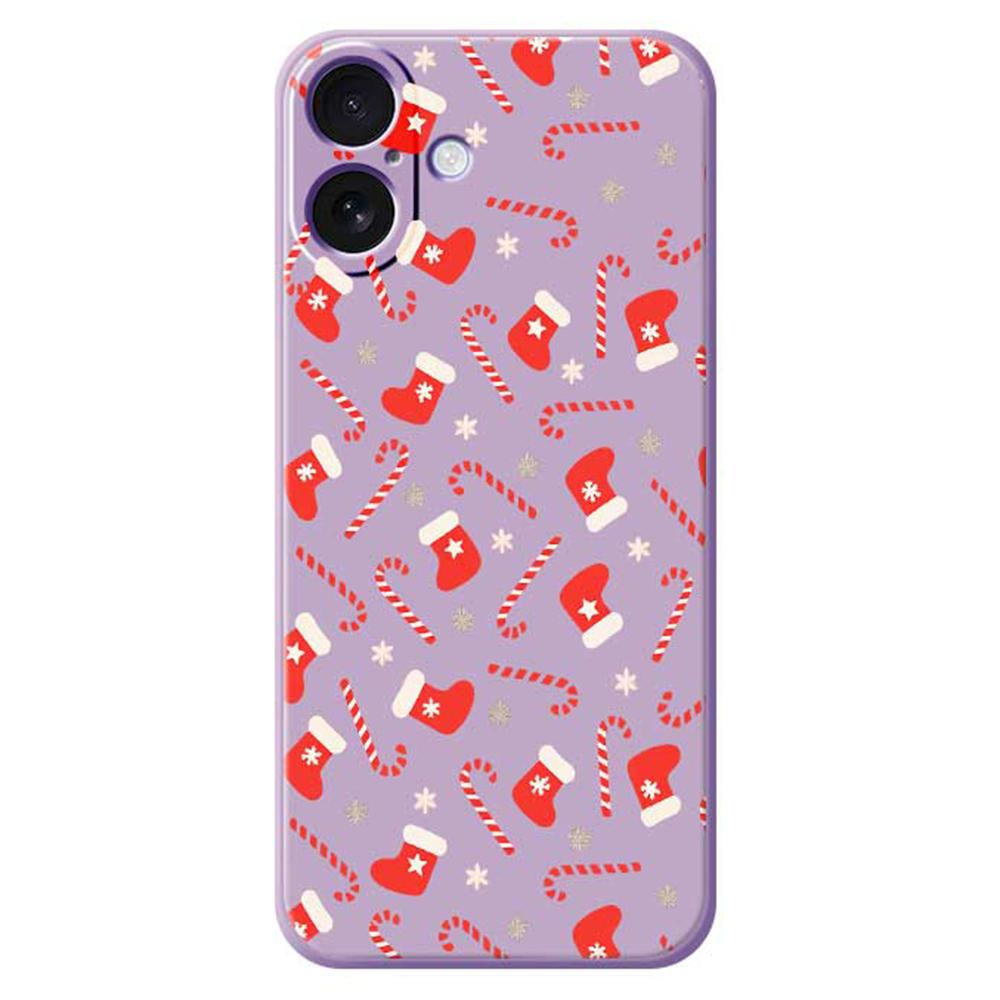 For iPhone 17 Case Red Canes and Stockings Pattern Printing Straight Edge TPU Phone Back Cover C
For iPhone 17 Case Red Canes and Stockings Pattern Printing Straight Edge TPU Phone Back Cover C