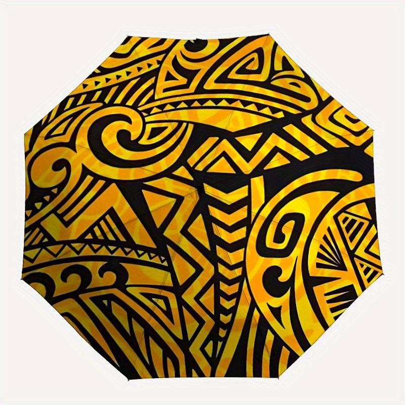 1pc Polynesian DesignAutomatic Folding Umbrella, Portable & Foldable Design with 8 Ribs, Casual Outdoor Accessory yy250804185
1pc Polynesian DesignAutomatic Folding Umbrella, Portable & Foldable Design with 8 Ribs, Casual Outdoor Accessory yy250804185