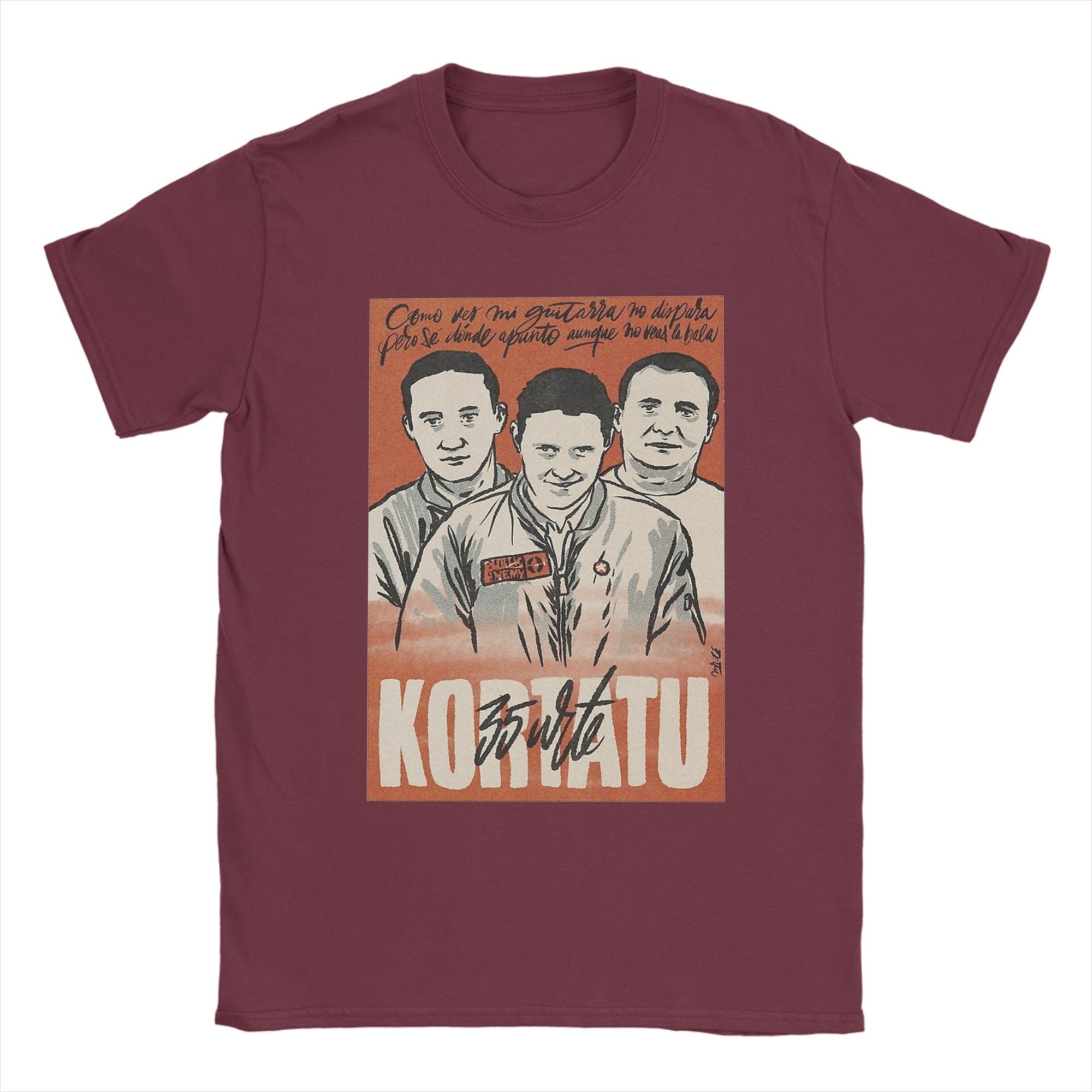 Kortatu Music T Shirts Men Cotton Vintage T-Shirts Round Collar Tee Shirt Short Sleeve Clothes Birthday Gift L
Kortatu Music T Shirts Men Cotton Vintage T-Shirts Round Collar Tee Shirt Short Sleeve Clothes Birthday Gift L