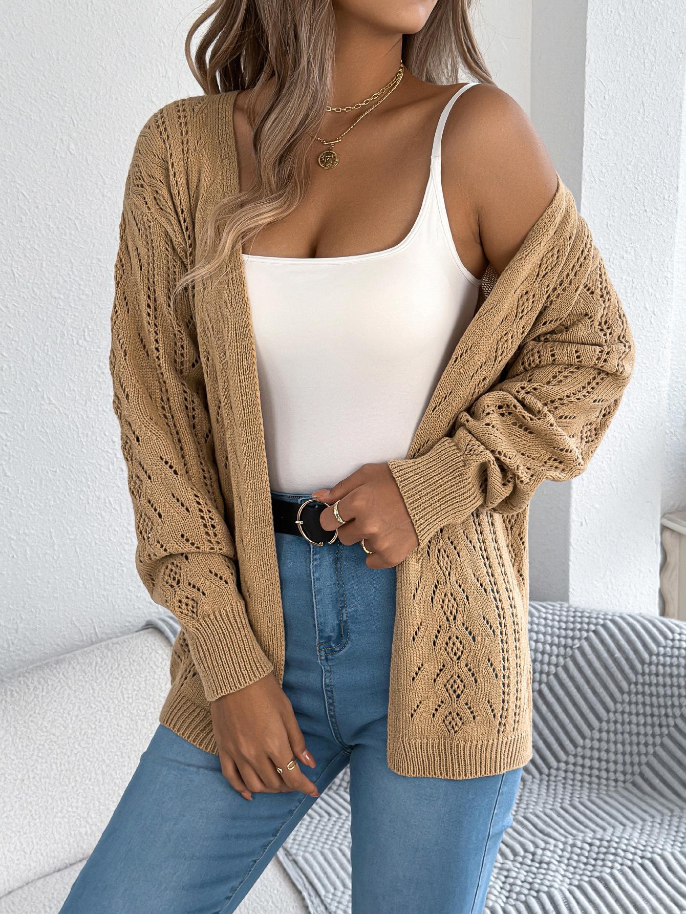 women s Open Front Hollow Out Knit Cardigan Loose Puff Long Sleeve Mid Length Casual Sweater Coat Top S хаки
women s Open Front Hollow Out Knit Cardigan Loose Puff Long Sleeve Mid Length Casual Sweater Coat Top S хаки