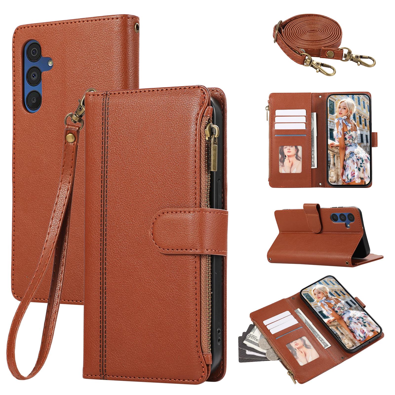 For Samsung Galaxy A36 5G Case Multi Card Slots Zipper Leather Phone Cover with Shoulder Strap/Wrist Strap A
For Samsung Galaxy A36 5G Case Multi Card Slots Zipper Leather Phone Cover with Shoulder Strap/Wrist Strap A