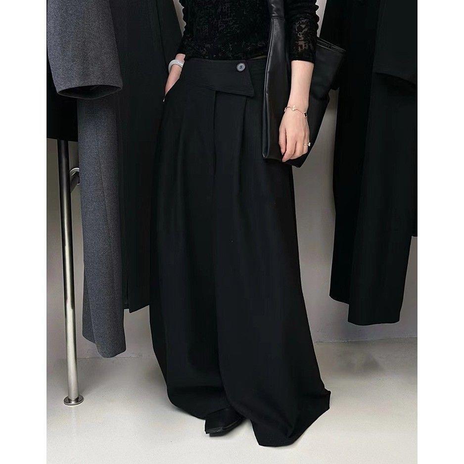 Women s Retro Chic High-Waisted Wide-Leg Wool Pants - Loose Casual Style in Black, Gray, Coffee. S 90-100 чорний
Women s Retro Chic High-Waisted Wide-Leg Wool Pants - Loose Casual Style in Black, Gray, Coffee. S 90-100 чорний