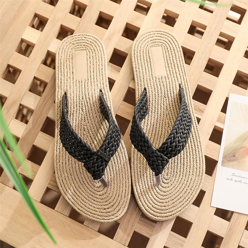 Летние новые сандалии женские из имитации пеньковой веревки, дорожные, с пеньковой подошвой, шлепанцы, женские пляжные на плоской подошве, тапочки с перемычкой 41 чёрный
Летние новые сандалии женские из имитации пеньковой веревки, дорожные, с пеньковой подошвой, шлепанцы, женские пляжные на плоской подошве, тапочки с перемычкой 41 чёрный