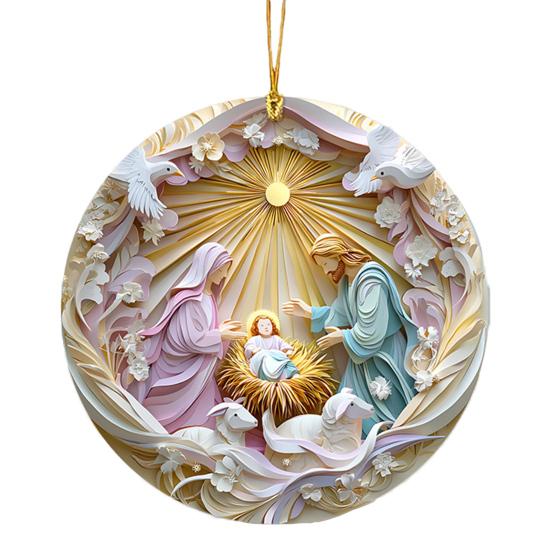 1PcNativity Scene Ornaments Birth of Jesus Acrylic Hanging Decorations Holy Religious Gifts for Christian Christmas Tree Decor CDN B
1PcNativity Scene Ornaments Birth of Jesus Acrylic Hanging Decorations Holy Religious Gifts for Christian Christmas Tree Decor CDN B