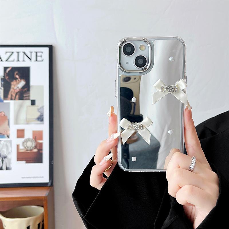 Iphone16Pro Mirror Mobile Phone Case Cold Wind Apple 17 Bow 15 Makeup Mirror 13 Pearl Light Luxury iPhone 7/8/SE 2020
Iphone16Pro Mirror Mobile Phone Case Cold Wind Apple 17 Bow 15 Makeup Mirror 13 Pearl Light Luxury iPhone 7/8/SE 2020