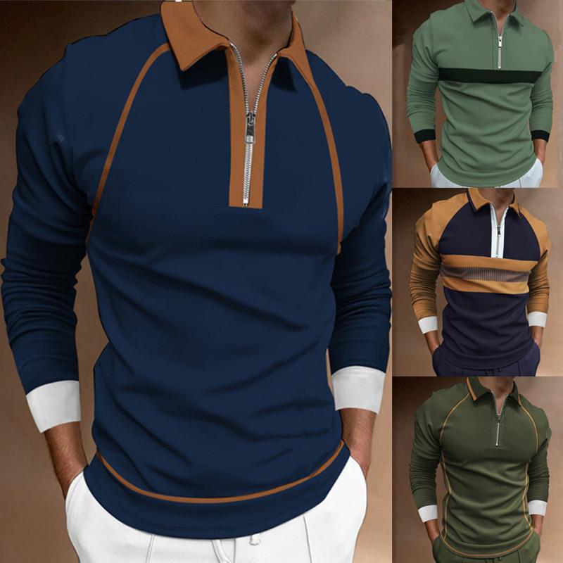 Men s Zip Patchwork Lapel T-Shirt Long Sleeve Polo Shirt Men s Long Sleeve Sweatshirt T-Shirt 5XL
Men s Zip Patchwork Lapel T-Shirt Long Sleeve Polo Shirt Men s Long Sleeve Sweatshirt T-Shirt 5XL