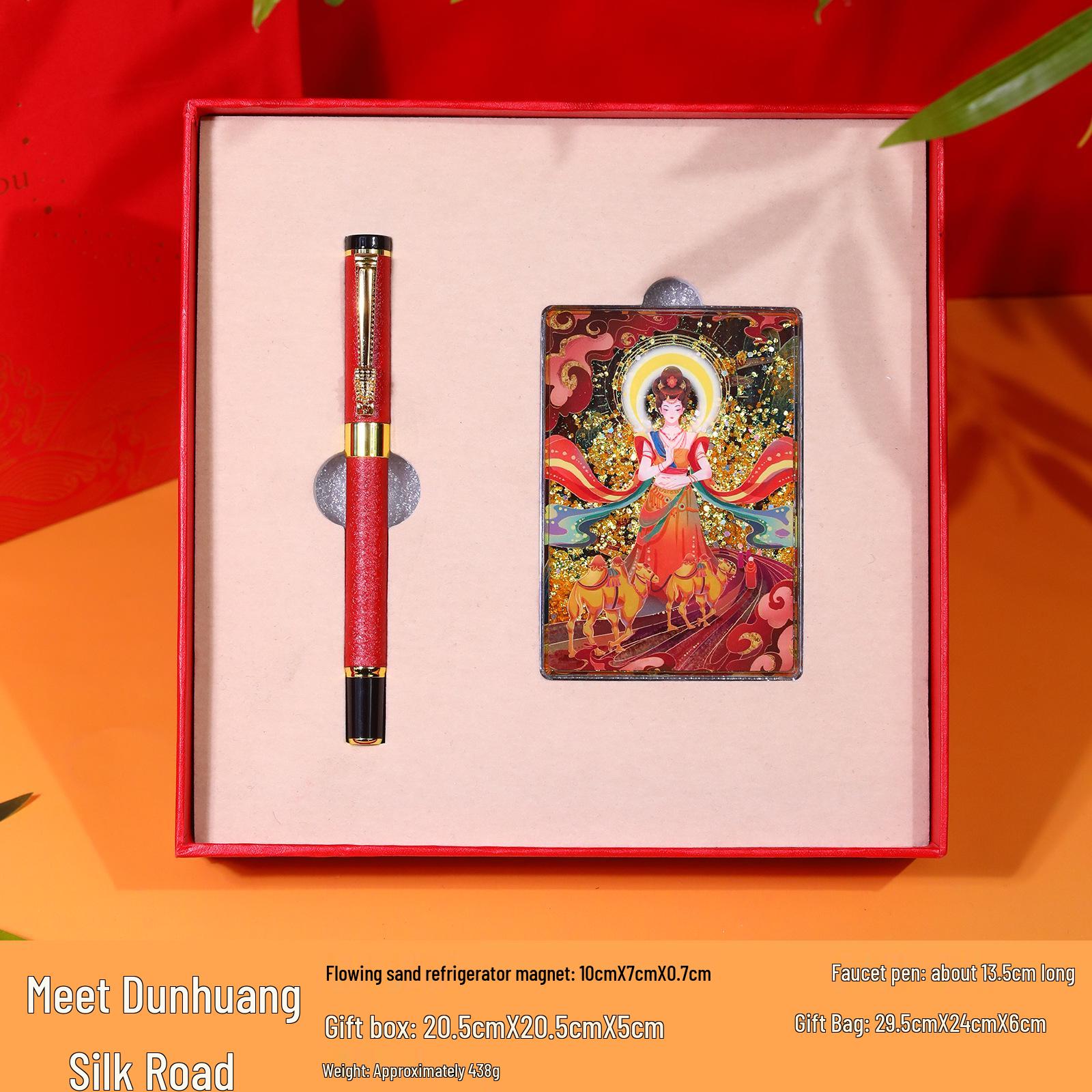 Dragon Head Travel Souvenir Pen - Chinese Calligraphy & Dunhuang Gift Red Sea Waves
Dragon Head Travel Souvenir Pen - Chinese Calligraphy & Dunhuang Gift Red Sea Waves