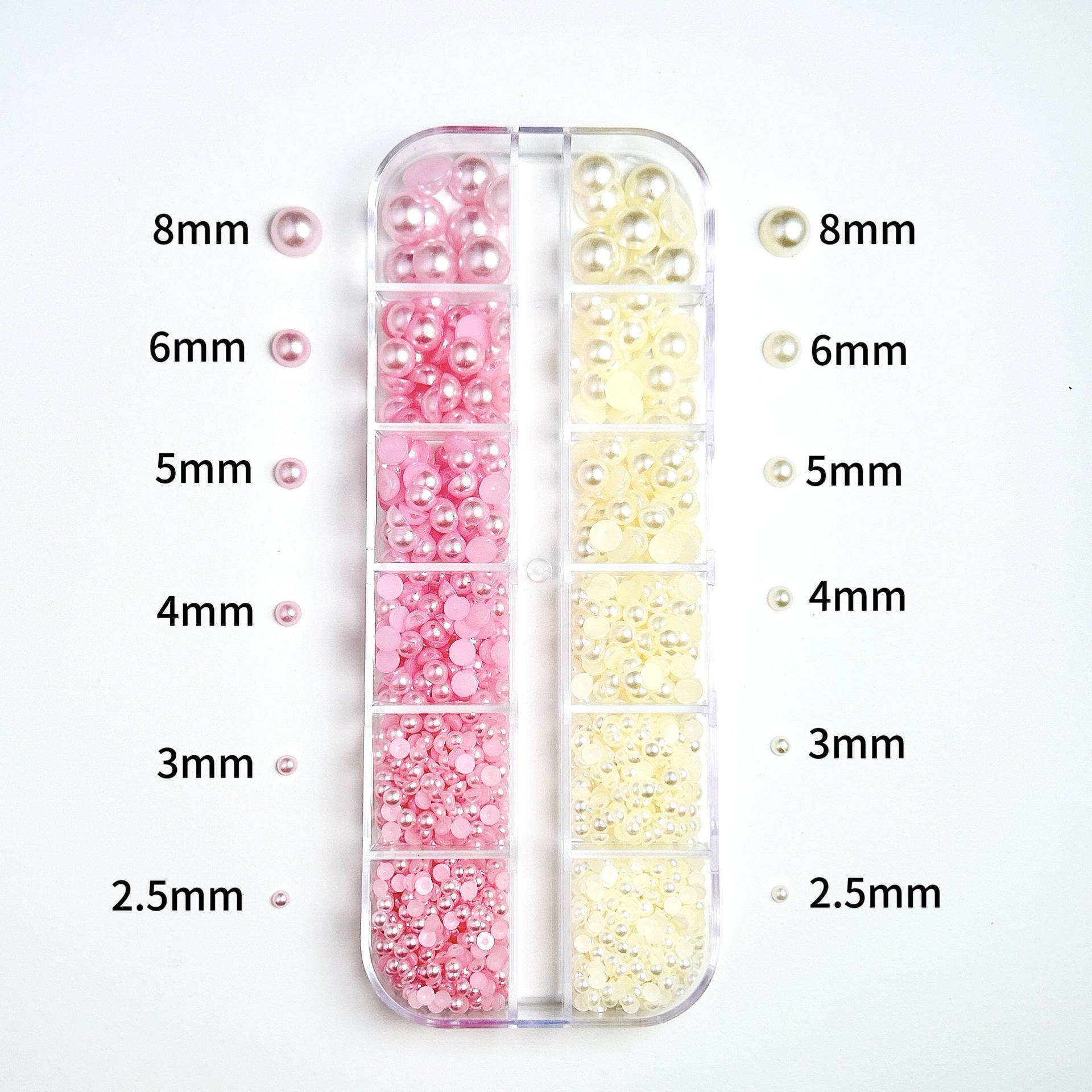 Набор из 12 коробочек Жемчуг для нейл-арта АБС Радужные полукруглые украшения
Набор из 12 коробочек Жемчуг для нейл-арта АБС Радужные полукруглые украшения