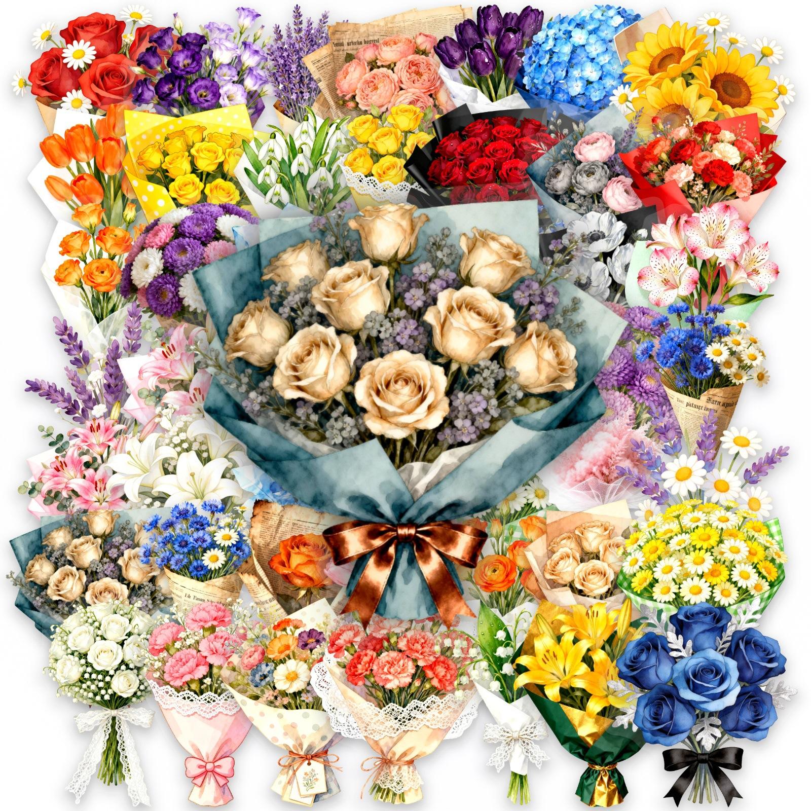 50 Mori Watercolor Flower Bouquet Pet Stickers Student Stationery Hand Account Sticker Set In Stock
50 Mori Watercolor Flower Bouquet Pet Stickers Student Stationery Hand Account Sticker Set In Stock