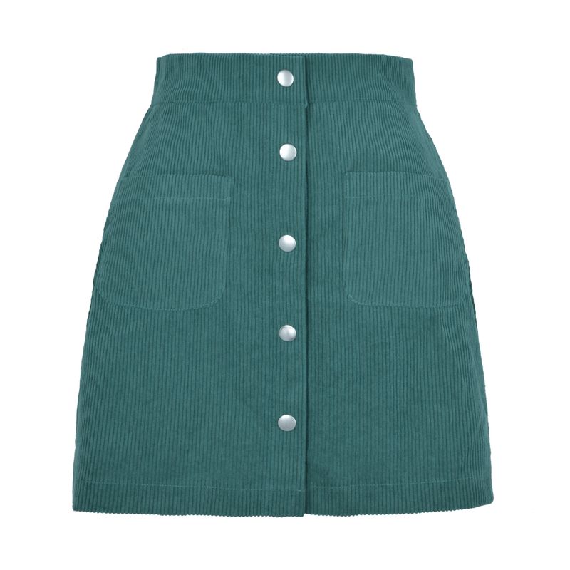Hip Hugging Button Slim Fit Skirt Women Solid Sheath Button Slim fit Skirt Green L
Hip Hugging Button Slim Fit Skirt Women Solid Sheath Button Slim fit Skirt Green L