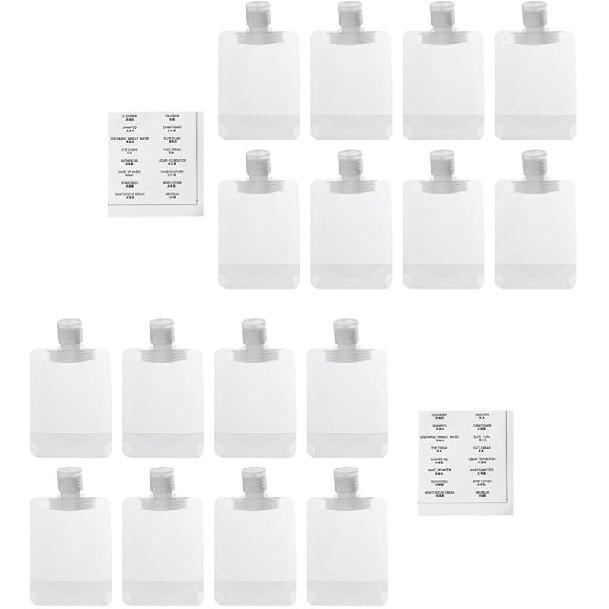 Дорожный размер, многоразовый пустой сжимаемый пакет, 30 мл, стоячий пакет, туалетные принадлежности, лосьон, гель, сжимаемые пакеты, пластиковые контейнеры для туалетных принадлежностей для путешествий 17pcs 50ml
Дорожный размер, многоразовый пустой сжимаемый пакет, 30 мл, стоячий пакет, туалетные принадлежности, лосьон, гель, сжимаемые пакеты, пластиковые контейнеры для туалетных принадлежностей для путешествий 17pcs 50ml