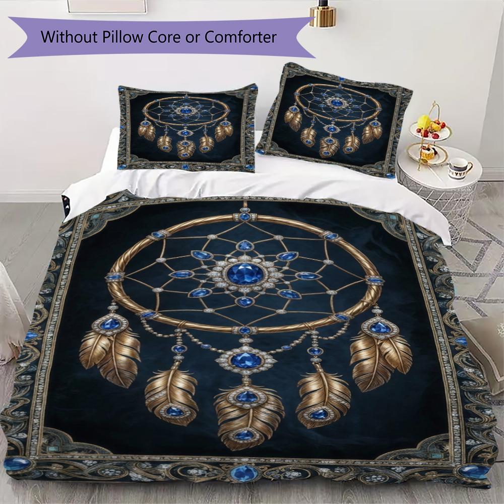 Dreamcatcher Pattern Bedding uilt Set uilt Cover Pillowcase Home Decoration Birthday Gift (1 * duvet cover + 2 * pillowcase without core)92 135x200cm
Dreamcatcher Pattern Bedding uilt Set uilt Cover Pillowcase Home Decoration Birthday Gift (1 * duvet cover + 2 * pillowcase without core)92 135x200cm