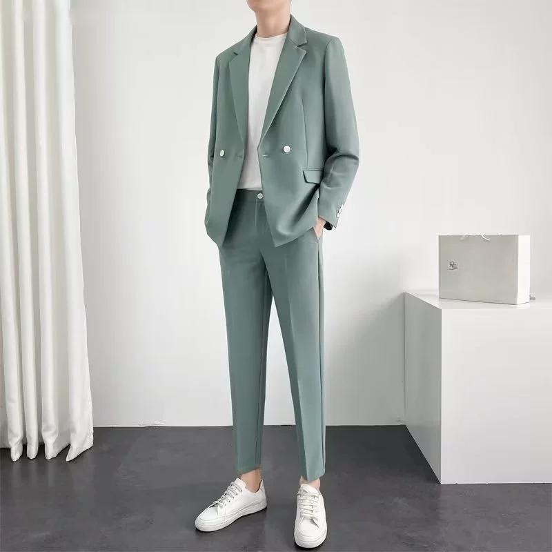 Trendy Korean Style Men Blazer Suit Set Loose Casual Spring Autumn Cool Stylish Outfit 5XL
Trendy Korean Style Men Blazer Suit Set Loose Casual Spring Autumn Cool Stylish Outfit 5XL