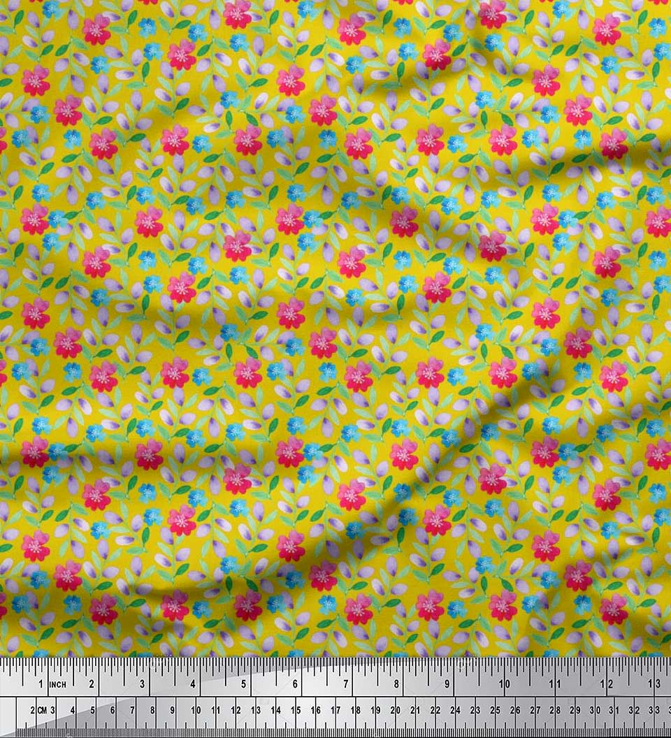 Тканина Soimoi Japan Crepe Satin Leaves & Floral Artistic Print Швейна тканина метр 42 дюйма 42 Inch Wide - Poly Crepe жовтий
Тканина Soimoi Japan Crepe Satin Leaves & Floral Artistic Print Швейна тканина метр 42 дюйма 42 Inch Wide - Poly Crepe жовтий