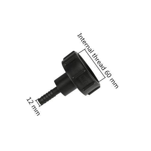 60mm Thread IBC Water Tank Adapter 1/2 3/4 1 1.25 1.5 2 Pipe Barbed Interface Garden Pipe Fittings IBC Tank Connectors
60mm Thread IBC Water Tank Adapter 1/2 3/4 1 1.25 1.5 2 Pipe Barbed Interface Garden Pipe Fittings IBC Tank Connectors