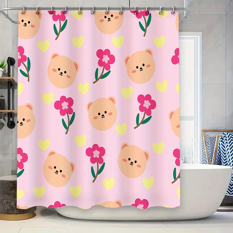 Adorable Pink Floral Shower Curtain Perfect For Bathroom Decor And Gift Ideas! W60H190(CM)-1 Pcs
Adorable Pink Floral Shower Curtain Perfect For Bathroom Decor And Gift Ideas! W60H190(CM)-1 Pcs