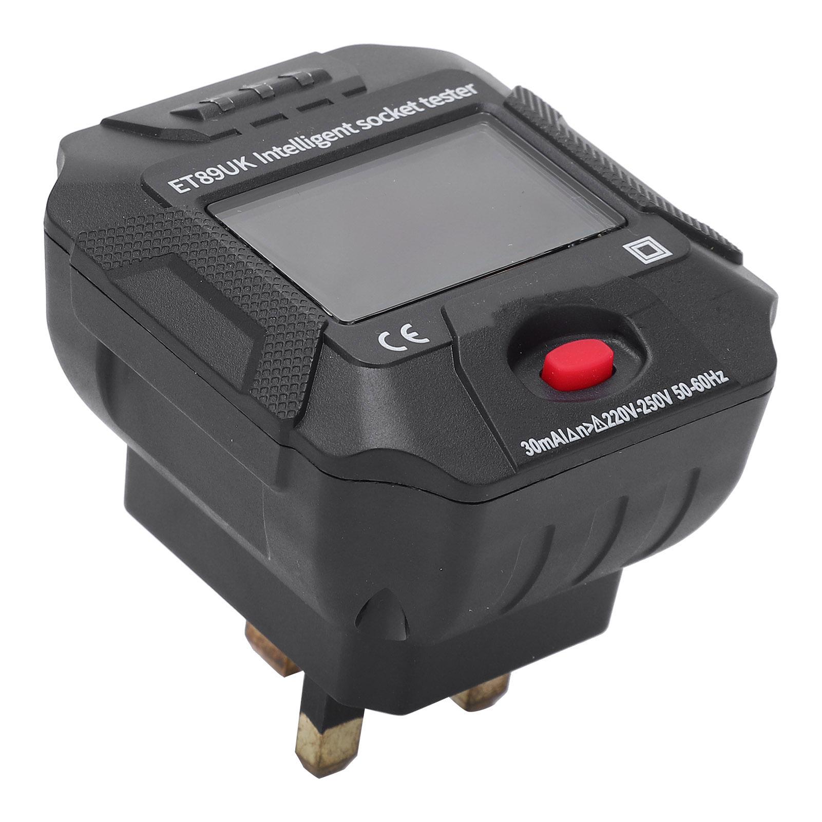 ET89UK Intelligent Socket Tester with LCD Display Voltage Frequency Detector AC
ET89UK Intelligent Socket Tester with LCD Display Voltage Frequency Detector AC