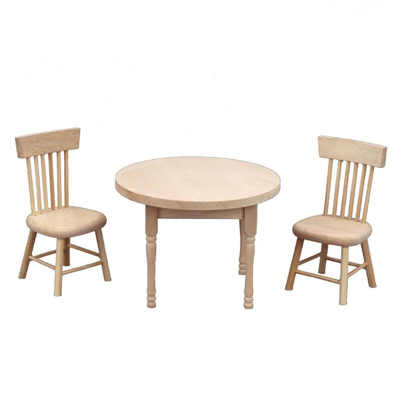 Handcrafts Wooden Doll House Dining Table Set With Miniature Chair Model Figurine For 1/12 Scale Craft Project Decors 1
Handcrafts Wooden Doll House Dining Table Set With Miniature Chair Model Figurine For 1/12 Scale Craft Project Decors 1