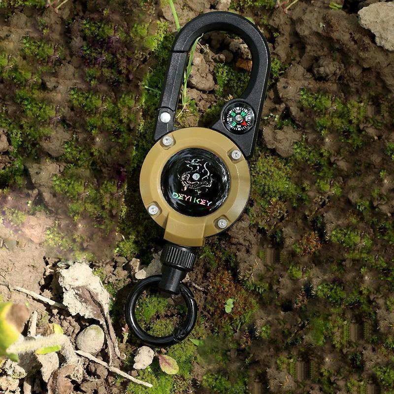 1Pcs Anti-Theft Metal Buckle Holder Steel Wire Rope Retractable Pull Reel Carabiner Key Chains Multiple Tool Sporty Keychain khaki
1Pcs Anti-Theft Metal Buckle Holder Steel Wire Rope Retractable Pull Reel Carabiner Key Chains Multiple Tool Sporty Keychain khaki