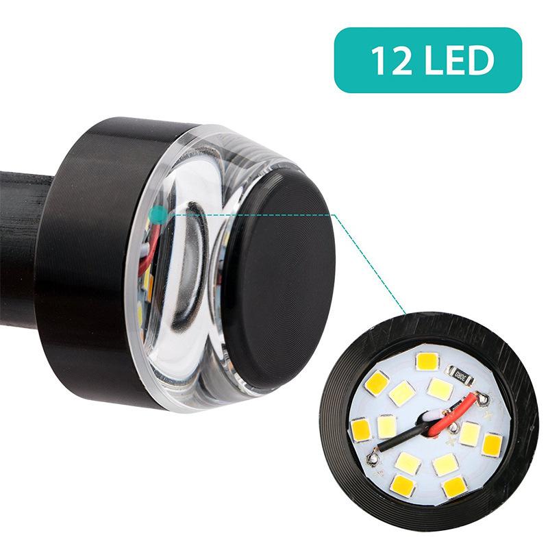 K06 1 Pair Motorcycle Handlebar End Lights Motorcycle Turn Signal Light Grip Bar Plugs White+Yellow
K06 1 Pair Motorcycle Handlebar End Lights Motorcycle Turn Signal Light Grip Bar Plugs White+Yellow