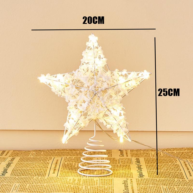 Christmas Tree Topper Star Decoration with Lights for Holiday Home Decor Festive Ornaments and Hanging Accessories
Christmas Tree Topper Star Decoration with Lights for Holiday Home Decor Festive Ornaments and Hanging Accessories