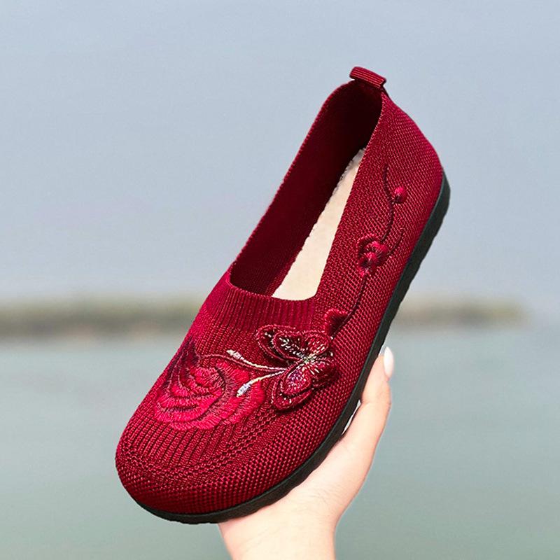 Women Slip- Loafers with Floral Embroidery - Breathable Knit Soft Sole Non-Slip Sole Suitable for Mom Sneakers, Outdoor Footwear, Women Shoes 36 красный
Women Slip- Loafers with Floral Embroidery - Breathable Knit Soft Sole Non-Slip Sole Suitable for Mom Sneakers, Outdoor Footwear, Women Shoes 36 красный