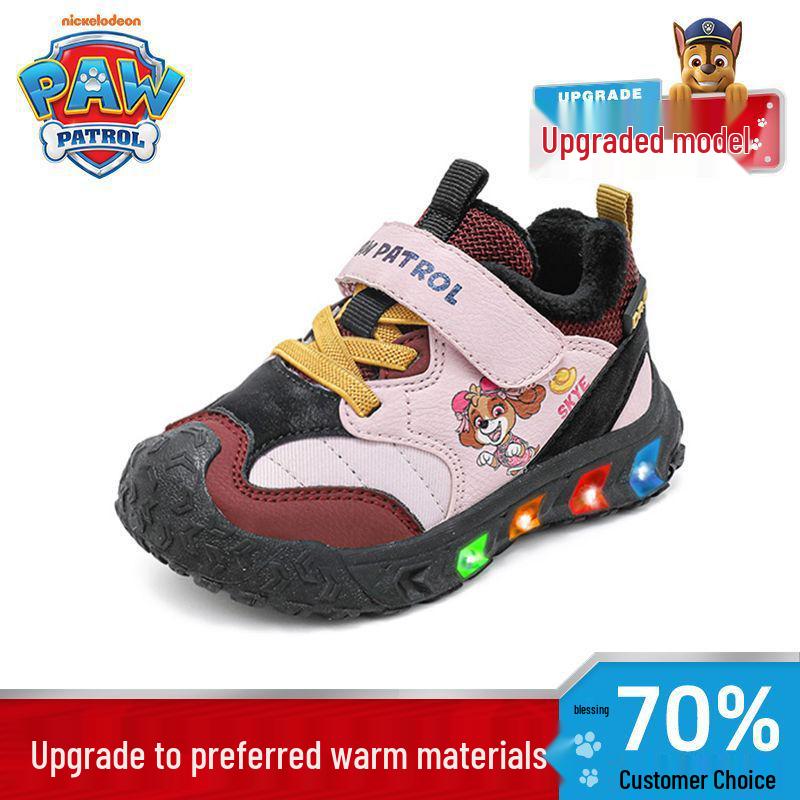 Paw Patrol Kids Winter Non-Slip Light-Up Sports Shoes, Plus Velvet, Chinese Style, Lightweight, Outdoor Dual-Layer Cotton. 27
Paw Patrol Kids Winter Non-Slip Light-Up Sports Shoes, Plus Velvet, Chinese Style, Lightweight, Outdoor Dual-Layer Cotton. 27
