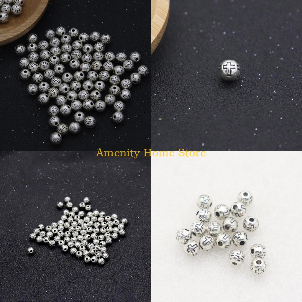 F26C 100pcs Crucifix Round Beads for Prayer Necklace, Bracelet Making Crafts Alloy Construction Long Last Durability CN
F26C 100pcs Crucifix Round Beads for Prayer Necklace, Bracelet Making Crafts Alloy Construction Long Last Durability CN
