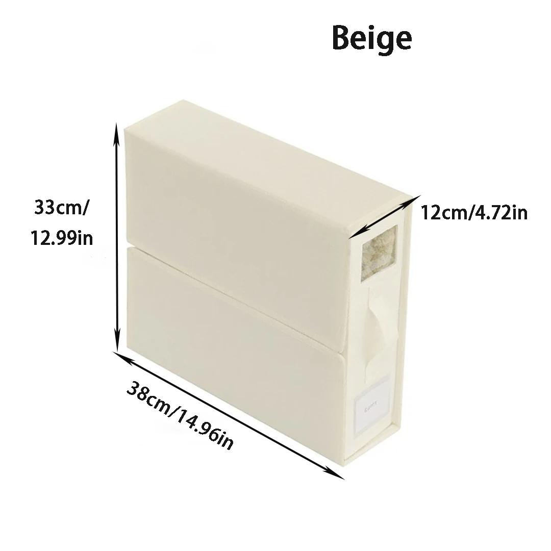 Органайзеры для комплектов постельного белья, Хранение, Льняная ткань, Органайзеры для шкафа с окном, Складной ящик для хранения постельных принадлежностей, Органайзер для подушек