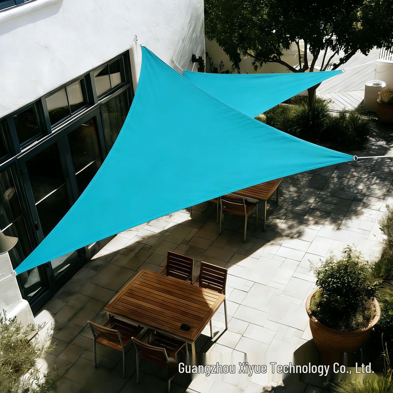 Triangle Outdoor Sun Shade & Rainproof Canopy for Balcony or Courtyard 2m x 2m x 2m озеро синий
Triangle Outdoor Sun Shade & Rainproof Canopy for Balcony or Courtyard 2m x 2m x 2m озеро синий