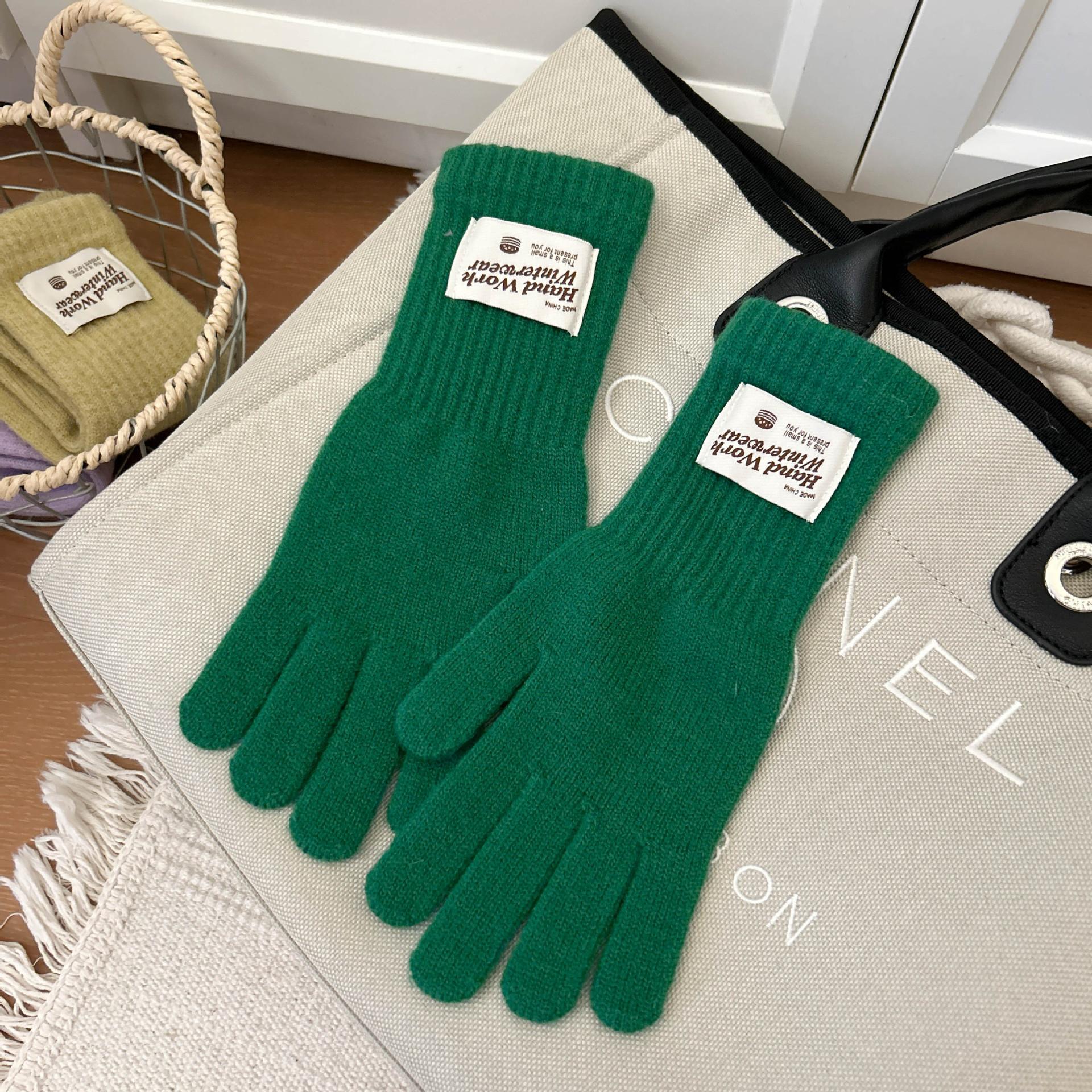 Touch Screen Bow Gloves Five Finger Cute Korean Style Thickened Finger Wool Warm Knitted Gloves In Autumn and Winter Style
Touch Screen Bow Gloves Five Finger Cute Korean Style Thickened Finger Wool Warm Knitted Gloves In Autumn and Winter Style