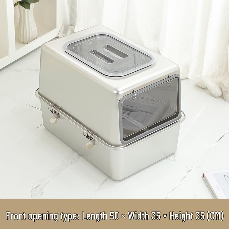 All-Steel Enclosed Stainless Cat Litter Box, Odor & Splash Proof, Extra Large No Stainless Steel Scoop, Anti-slip Mats
All-Steel Enclosed Stainless Cat Litter Box, Odor & Splash Proof, Extra Large No Stainless Steel Scoop, Anti-slip Mats