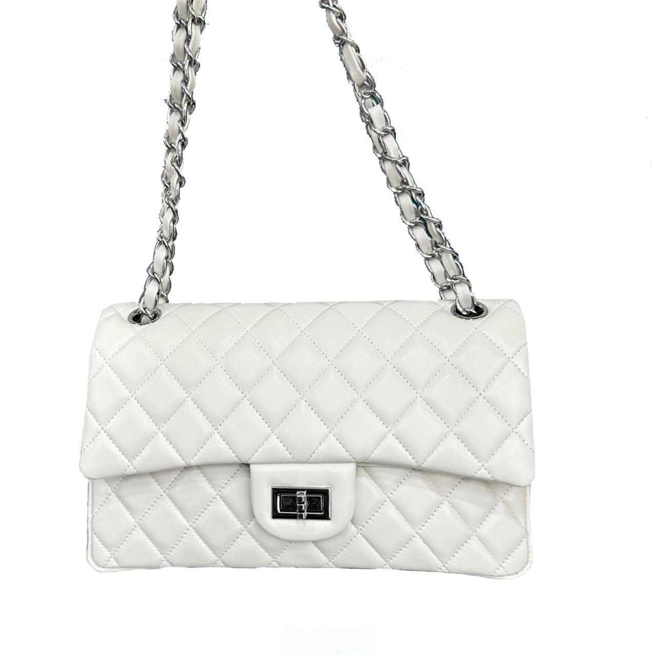 Новая модная универсальная сумка-мессенджер из овчины первого слоя с ромбовидной цепочкой, для通勤, под мышку, на плечо, портативная женская сумка 25.5*7*15cm
Новая модная универсальная сумка-мессенджер из овчины первого слоя с ромбовидной цепочкой, для通勤, под мышку, на плечо, портативная женская сумка 25.5*7*15cm