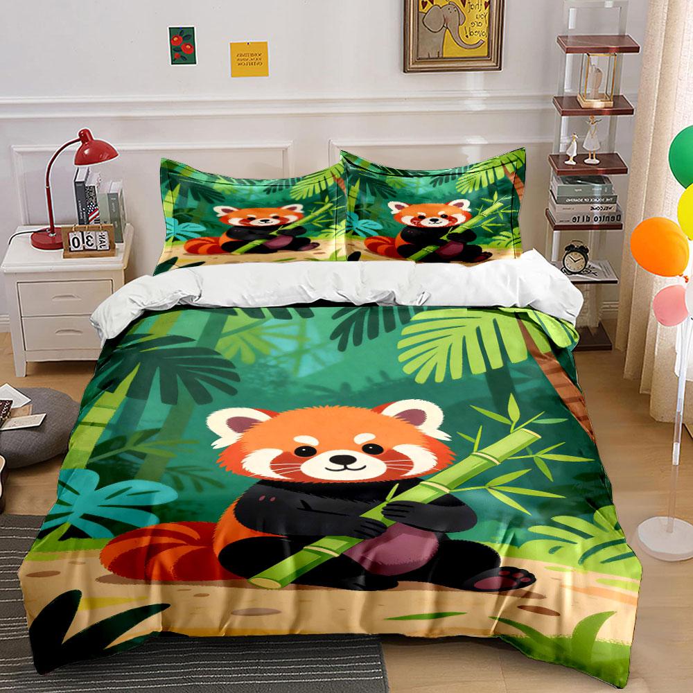 Red pandas and bamboo. Bedding sets Duvet cover sets Duvet covers Pillowcases(1 * Duvet Cover 2 * Pillowcases without duvet insert) 135x200cm
Red pandas and bamboo. Bedding sets Duvet cover sets Duvet covers Pillowcases(1 * Duvet Cover 2 * Pillowcases without duvet insert) 135x200cm