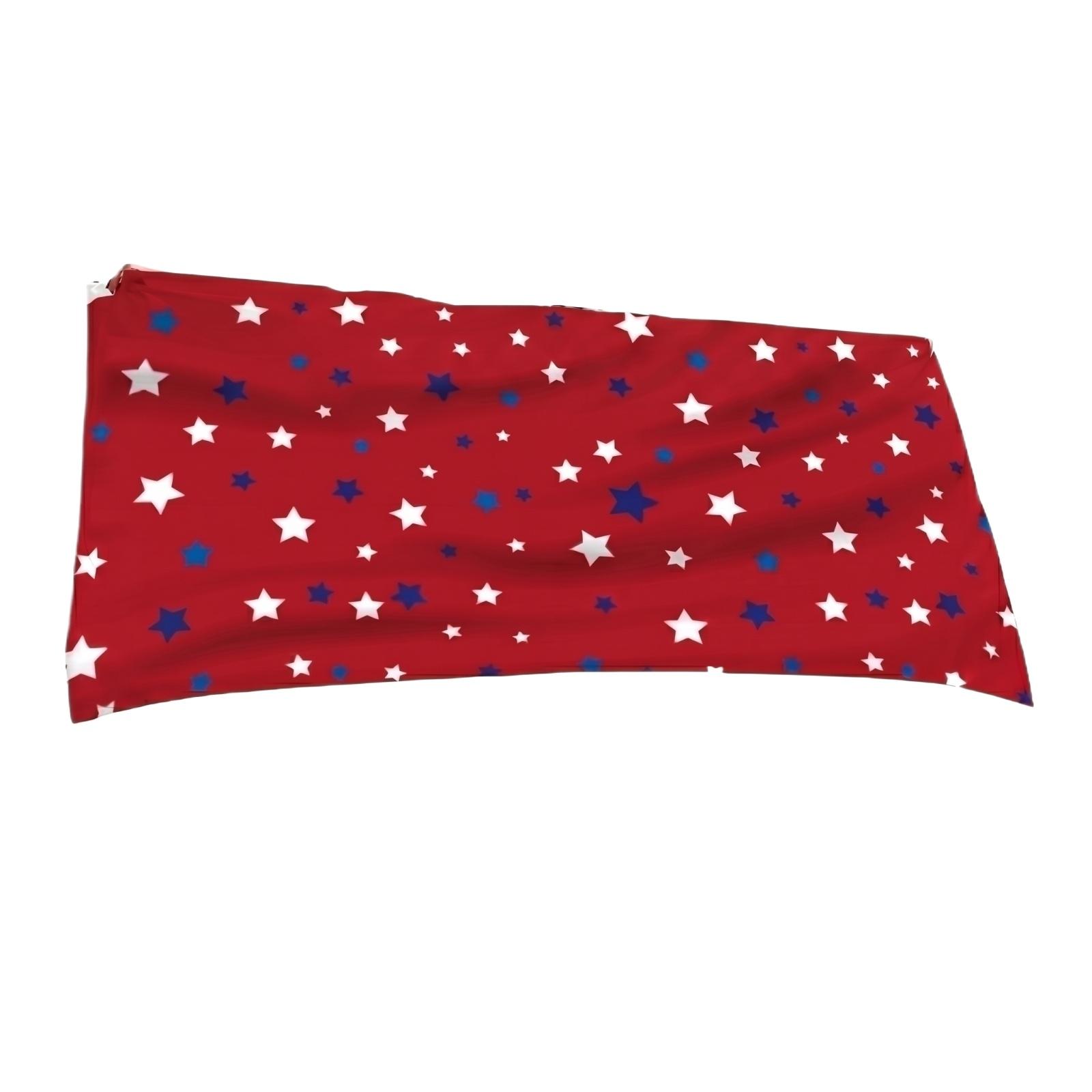 Rectangular Polyester Table Runner with Star Pattern and Striped Border for Indoor Outdoor Decoration Use One Size
Rectangular Polyester Table Runner with Star Pattern and Striped Border for Indoor Outdoor Decoration Use One Size