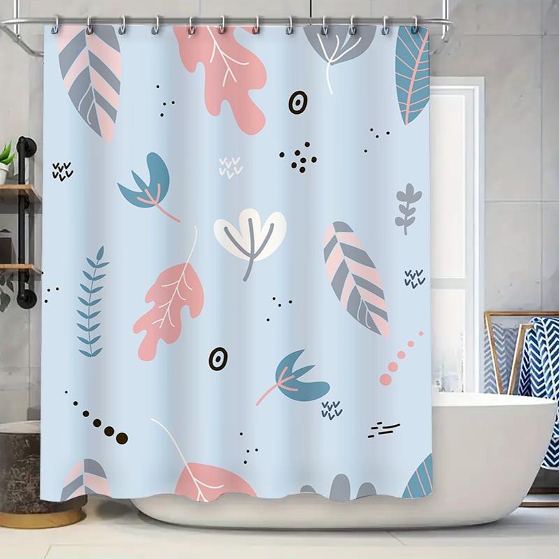 Modern Bathroom Shower Curtain Geometric Leaf Design Decorative Fabric Waterproof Shower Panel Curtains For Home Bathrooms In Pi W60H190(CM)-1 Pcs
Modern Bathroom Shower Curtain Geometric Leaf Design Decorative Fabric Waterproof Shower Panel Curtains For Home Bathrooms In Pi W60H190(CM)-1 Pcs