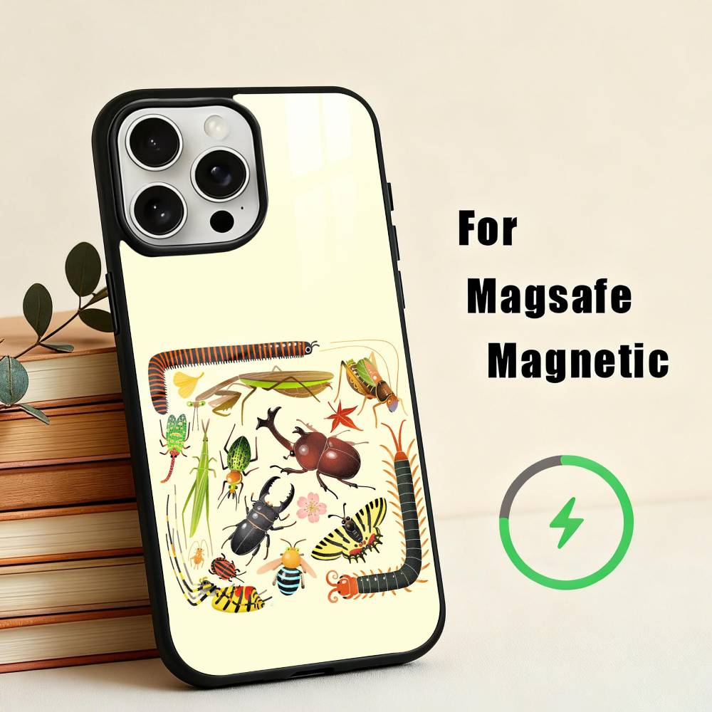 I-Insects And B-Bugs Phone Case For iPhone 17,16,15,14,13,12,Plus,Pro,Max for Magsafe Magnetic Wireless Charging iPhone11PRO
I-Insects And B-Bugs Phone Case For iPhone 17,16,15,14,13,12,Plus,Pro,Max for Magsafe Magnetic Wireless Charging iPhone11PRO