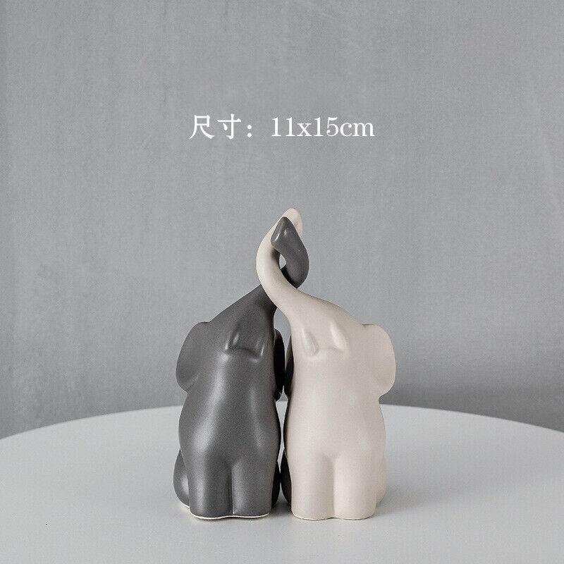 Elephant Figurines Handcrafted Ceramic Ornament Grey And Cream Elephants Decorative Piece Gift Set For Housewarming Gift Home
Elephant Figurines Handcrafted Ceramic Ornament Grey And Cream Elephants Decorative Piece Gift Set For Housewarming Gift Home