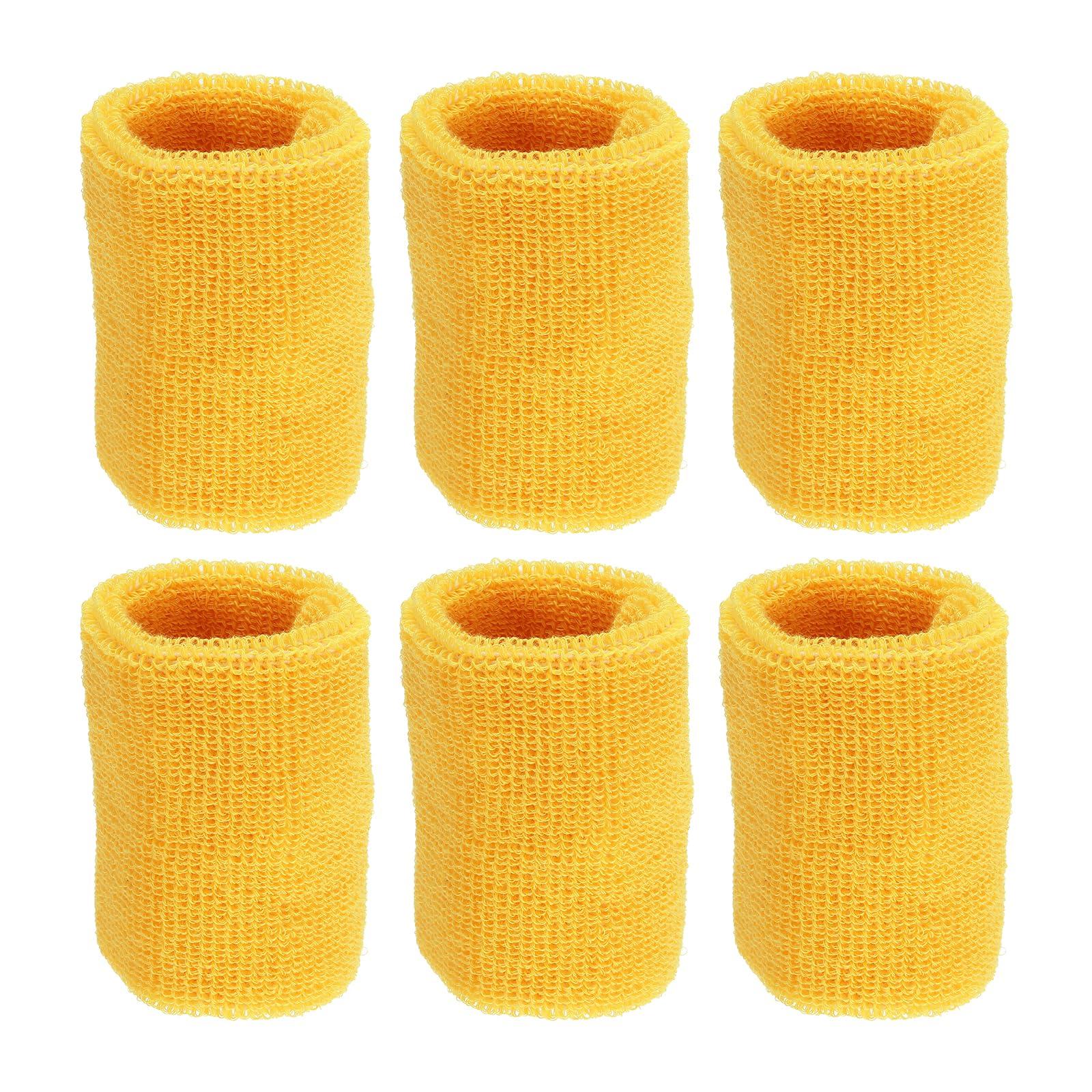 PATIKIL Sports Wristband 8x10cm Set of 6 for Running Sweat Absorbent Cotton Terry Cloth Wrist Sweatband Yellow Tennis, Basketball,
PATIKIL Sports Wristband 8x10cm Set of 6 for Running Sweat Absorbent Cotton Terry Cloth Wrist Sweatband Yellow Tennis, Basketball,