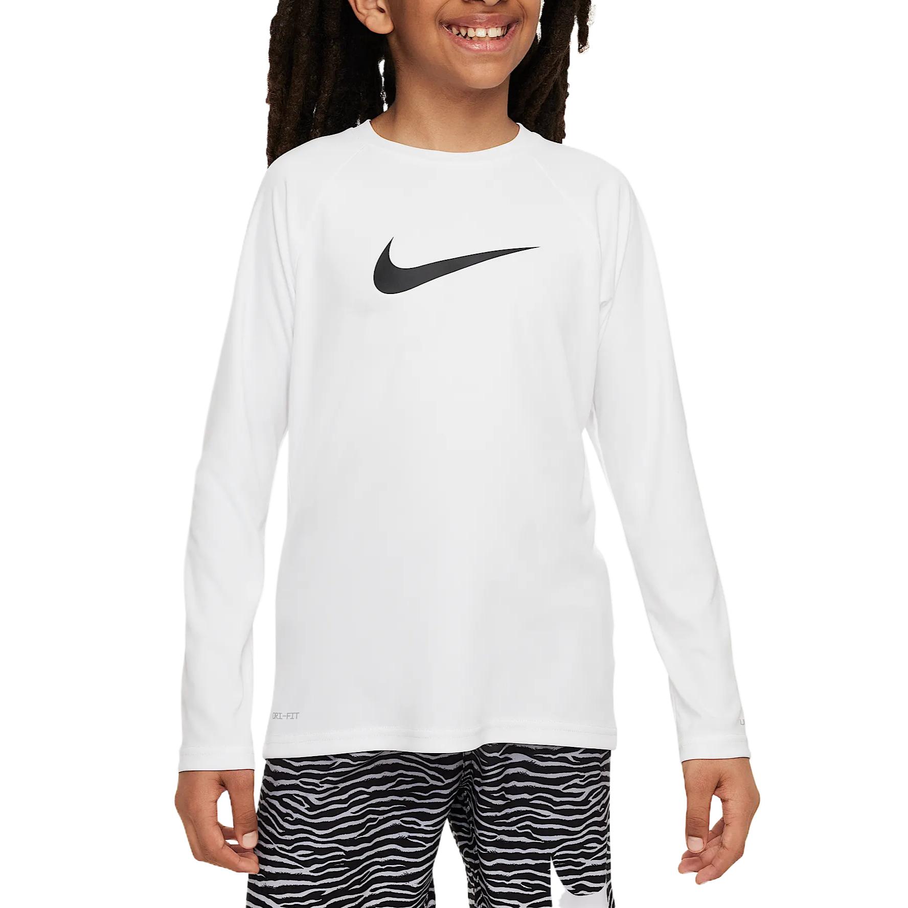 Nike Dri-Fit Swim Solid Comfortable Skin-Friendly Simple Quick-Dry Long Sleeve Kids Tops White Black FD3691-100 XS
Nike Dri-Fit Swim Solid Comfortable Skin-Friendly Simple Quick-Dry Long Sleeve Kids Tops White Black FD3691-100 XS