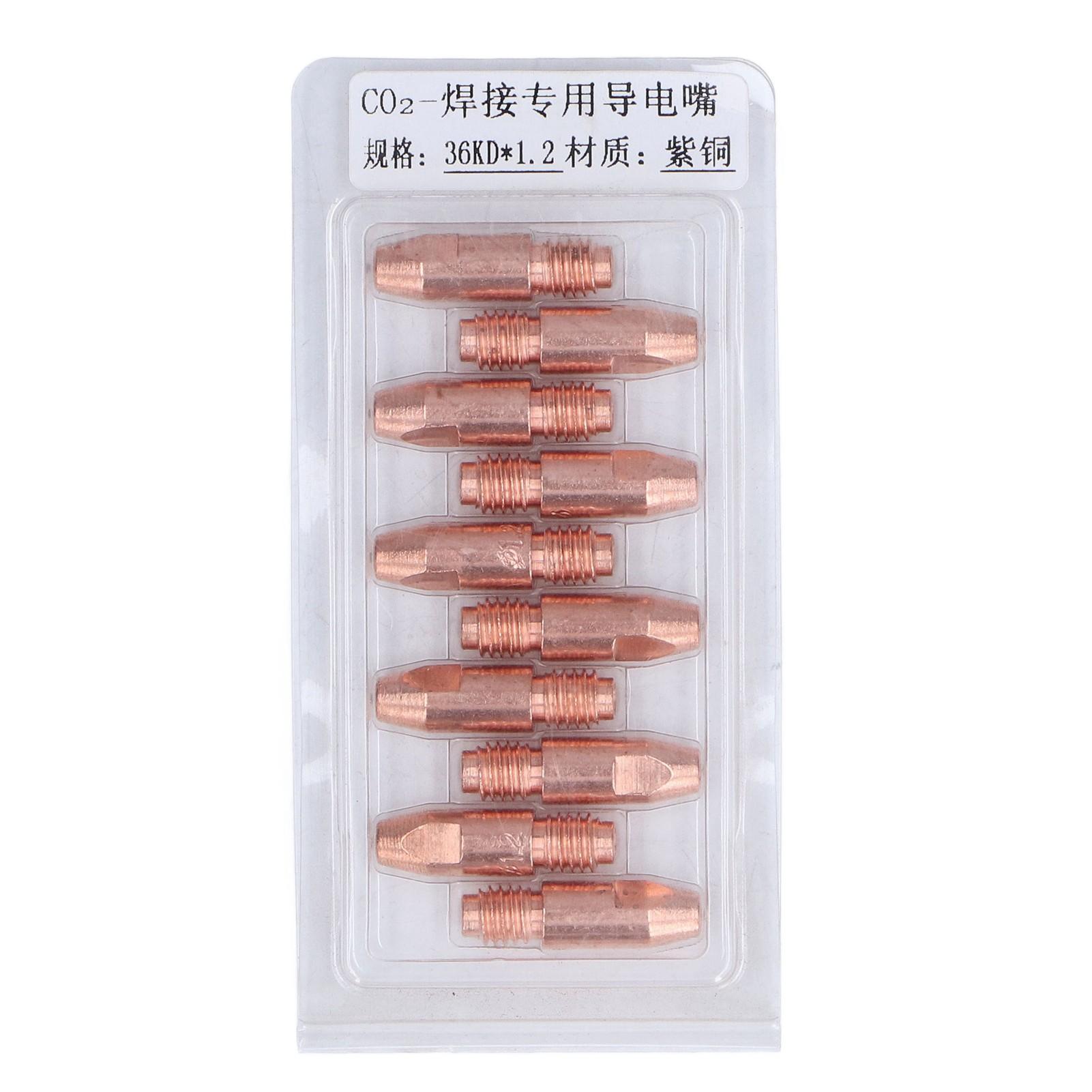 10Pcs MIG Welding Contact Tips for Welder Machine Torch Copper Gas Nozzle 36KDx1.2
10Pcs MIG Welding Contact Tips for Welder Machine Torch Copper Gas Nozzle 36KDx1.2