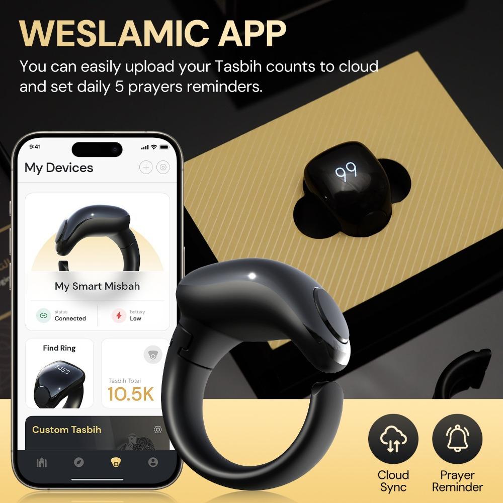 Adjustable Finger Counter Waterproof Digital Counter Fashion Tasbih Counter Zikr Rings Black-Low Edition
Adjustable Finger Counter Waterproof Digital Counter Fashion Tasbih Counter Zikr Rings Black-Low Edition