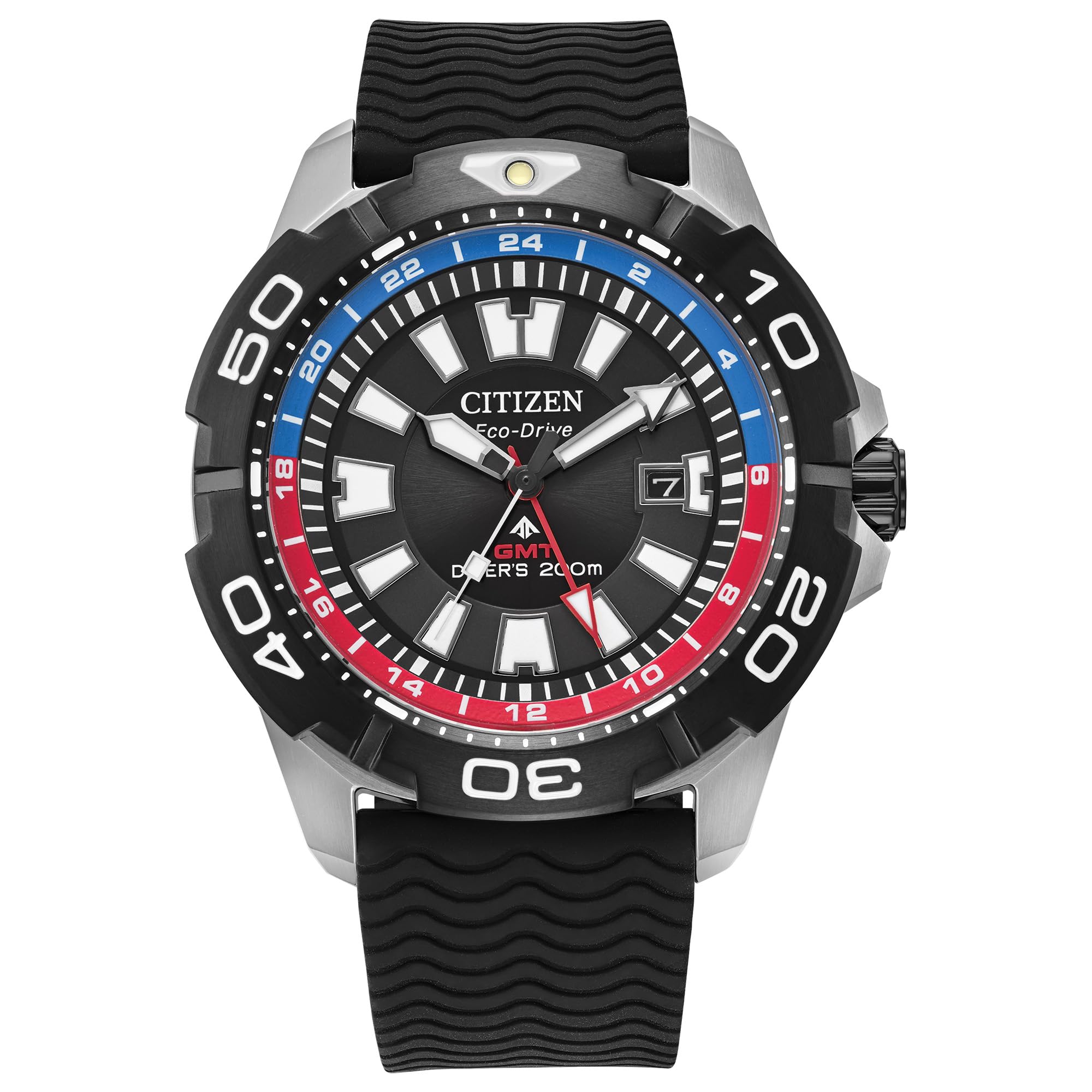 Citizen Promaster Sea Eco-Drive Diver Watch BJ7128-08E Stainless Steel Dual Time Date Black Polyurethane Strap Silver Classic
Citizen Promaster Sea Eco-Drive Diver Watch BJ7128-08E Stainless Steel Dual Time Date Black Polyurethane Strap Silver Classic